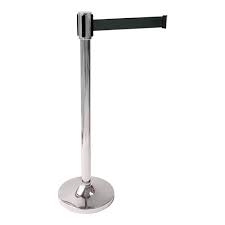 Absperrständer + Ausziehband schwarz - 2 m